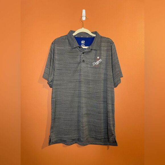 NEW Dynasty Dodger Baseball Collared Buttoned Shirt Mens Size L - Picture 1 of 5